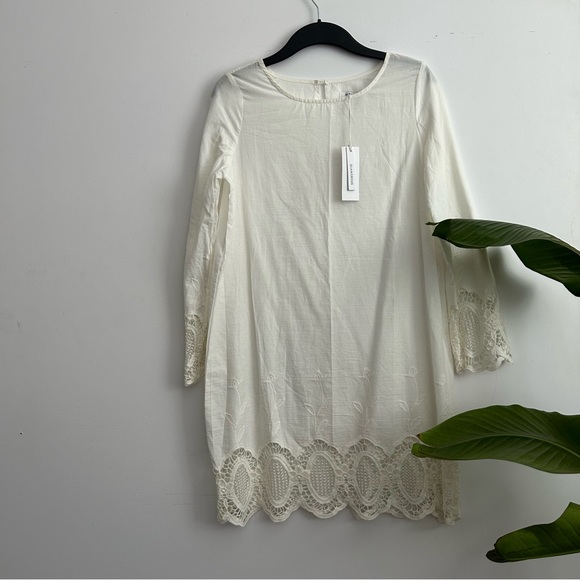 ASOS - Glamorous Swing Dress with Crochet Sleeve - Picture 8 of 14